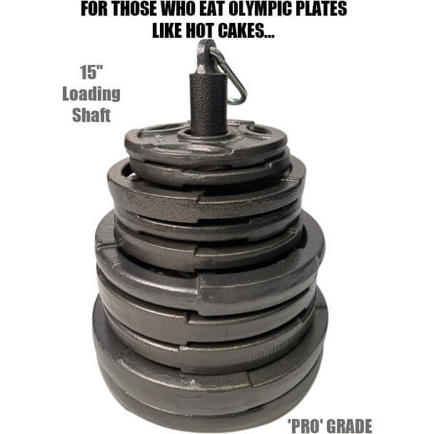 HOG LEGS Mega 15" Olympic Plate Pin eats weights