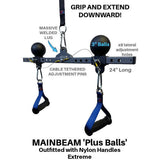 PULL FORCE Mainbeam with Tricep Push Down Balls & Reverse Triceps Extension Handles