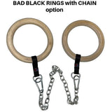 Dual hand Cable Rows with Gym Rings 3 Foot 450# Rated chain option