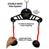 TRIBELL Double Wide Double Rope Tricep Pushdown alternative