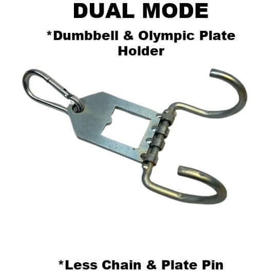 DUAL MODE Dumbbell Hook for Squat Belts & Dip Belts