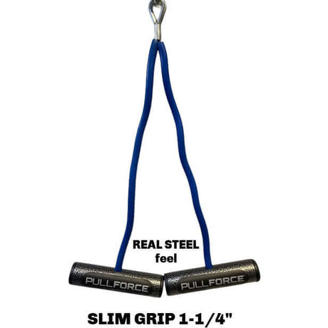 PULL FORCE 'Freestyle Motion' cable gym attachments Double Handles in Slim Grip size!