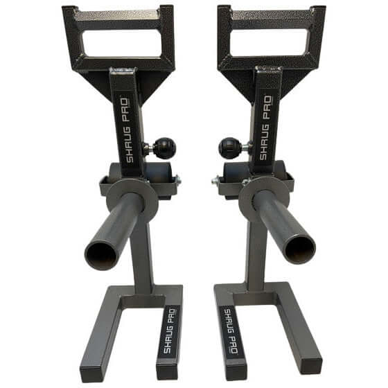 Shrug Pro Freestanding Hex Trap bar shrugging handles