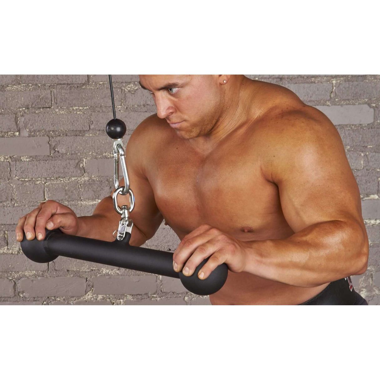 HOG LEGS 'Hog Balls' Cable Tricep Workouts Bar 