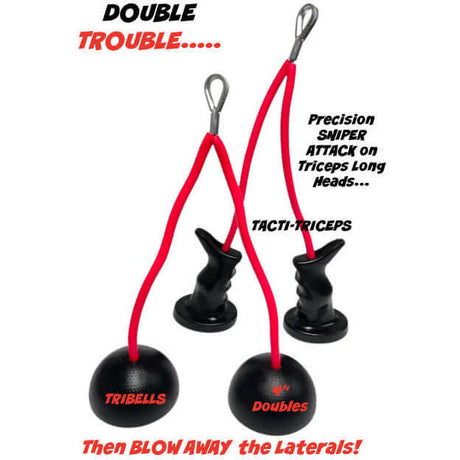 TRIBELLS & TACTI-TRICEPS Cable Workouts Grips