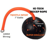 TRIBELLS 6" Single the way better dumbbell scull crusher  alternative with constant cable tension and zero drama!